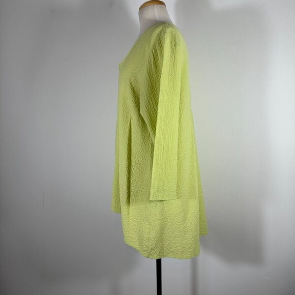 Habitat Clothes to Live In Tunic Top Women Small Green Lagenlook Relaxed - Picture 6 of 11